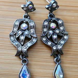 Vintage 1928 Crystal Earrings